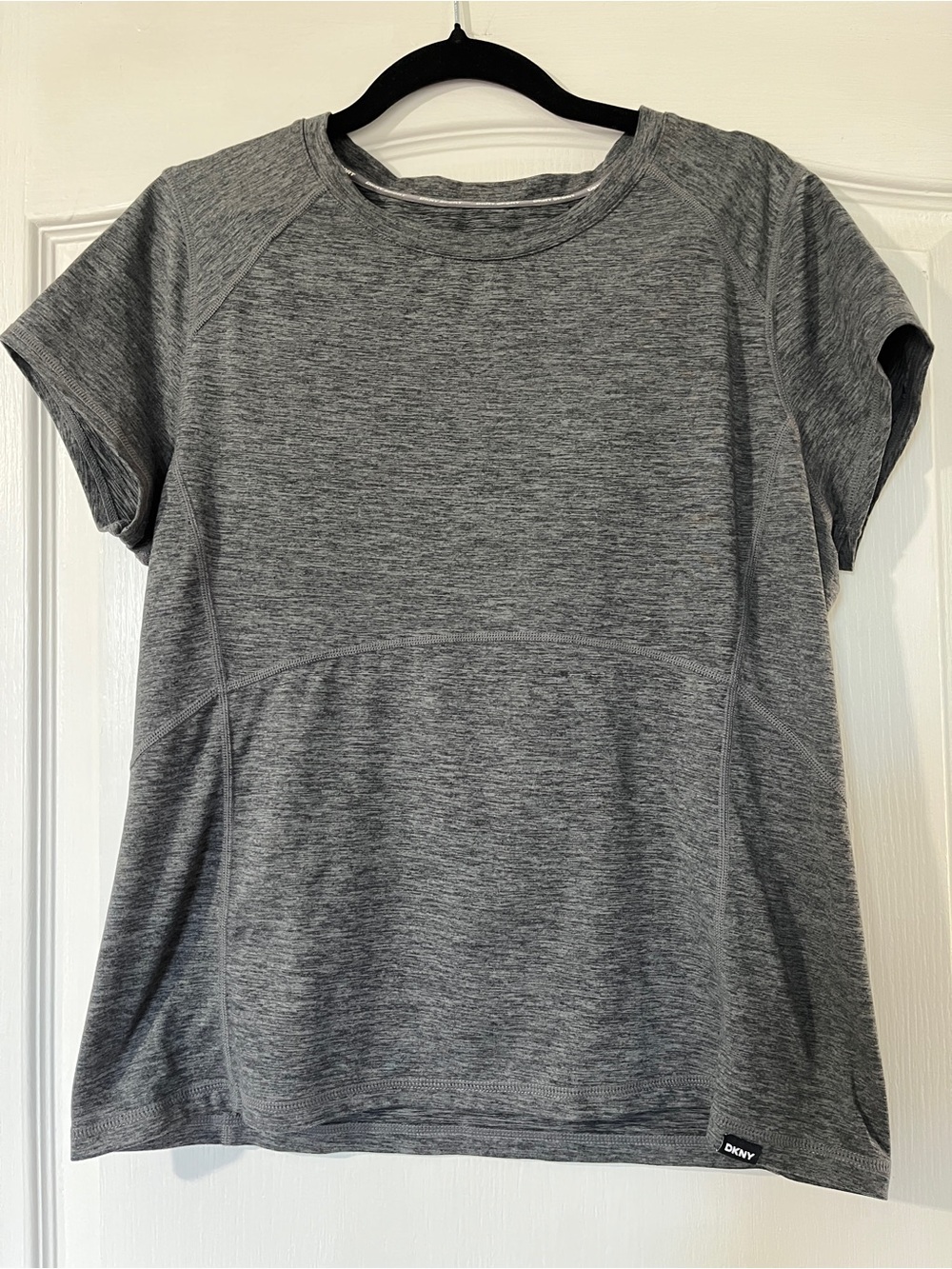 DKNY Gray Heather Short Sleeve Athletic Tee